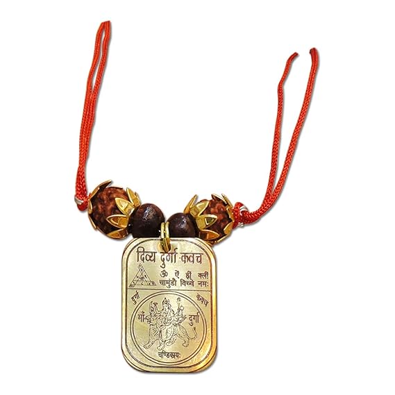 Buy Ratnatraya Energized Durga Maa Yantra Kawach Locket for Victory, Marriage, Success, Money 
