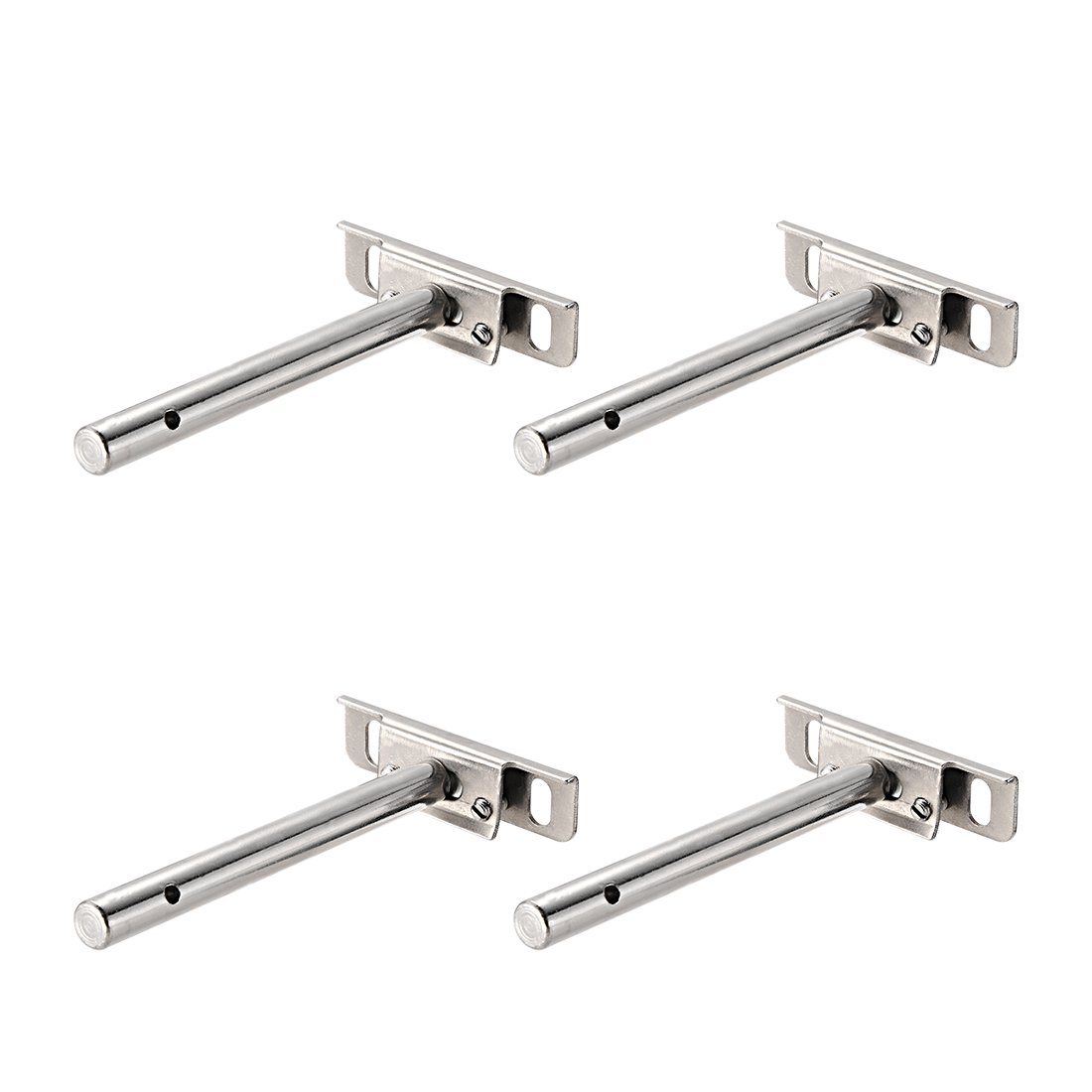 Sourcingmap Invisible Floating Shelf Brackets, 76mmx130mm, Adjustable Hidden Blind Supports for Concealed Shelves, Pack of 4