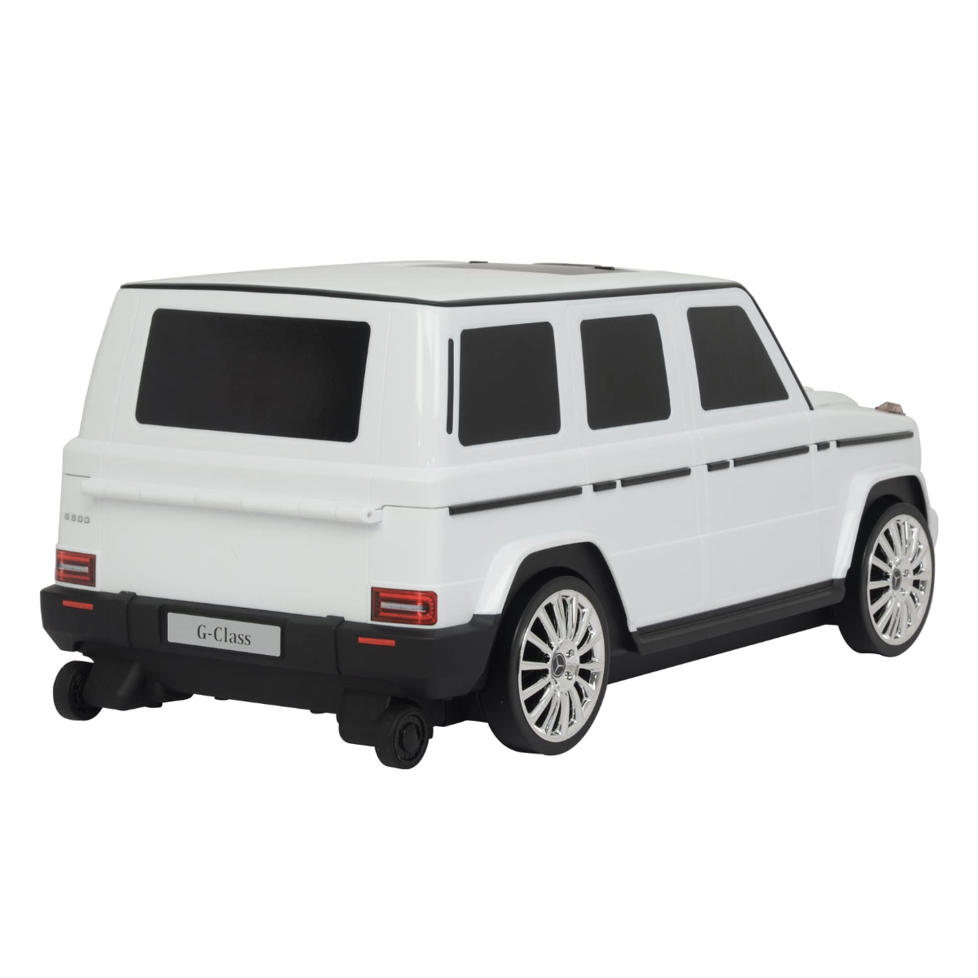 Merc Suitcase White Push Car