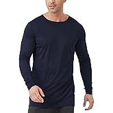 Men's Tall Rash Guard Long Sleeve T Shirts - UPF 50+ Sun Protection Tee Shirt for Fishing, Swim, Hiking