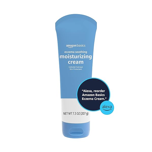 AMAZON BASICS ECZEMA SOOTHING MOISTURIZING CREAM WITH COLLOIDAL OATMEAL, 7.3 OUNCE (PACK OF 1) (PREVIOUSLY SOLIMO)