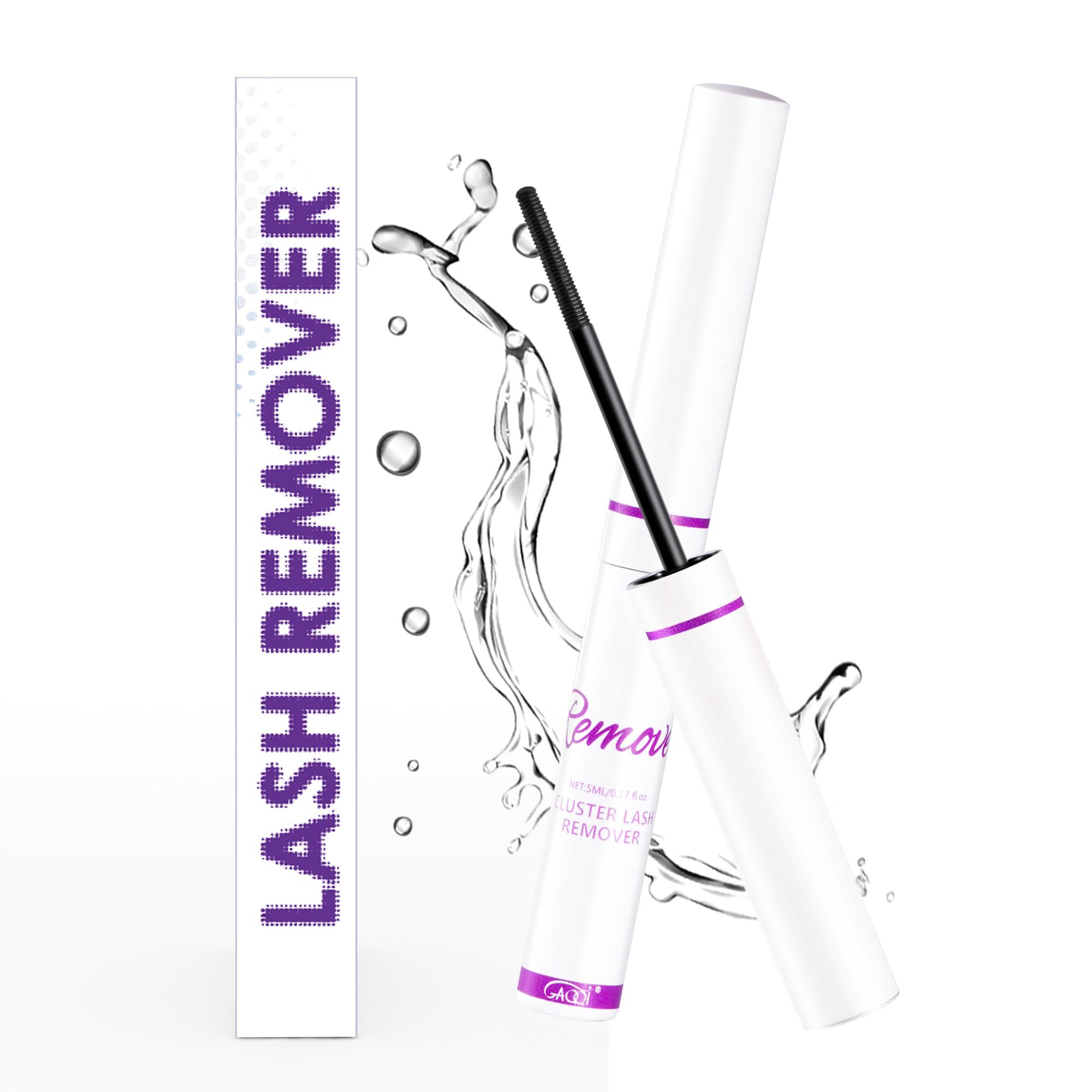 Photo 1 of GAQQI Lash Glue Remover for Lash Clusters, Eyelash Remover for DIY Home Use, Gentle Formula for Sensitive Eyes, Quick & Deep Dissolving Adhesive, 5ml