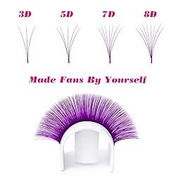 Purple Eyelash Extensions 0.07mm C/D Curl Volume