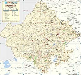 Rajasthan Map With Cities Buy Rajasthan Map [Printed On Vinyl] (Size 36 X 33.5 Inches) Book Online At  Low Prices In India | Rajasthan Map [Printed On Vinyl] (Size 36 X 33.5  Inches) Reviews & Ratings - Amazon.in