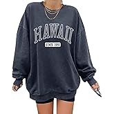 ORANDESIGNE Oversized Graphic Sweatshirt for Women Long Sleeve Crewneck Pullover Casual Fall Hoodie Tops 2026