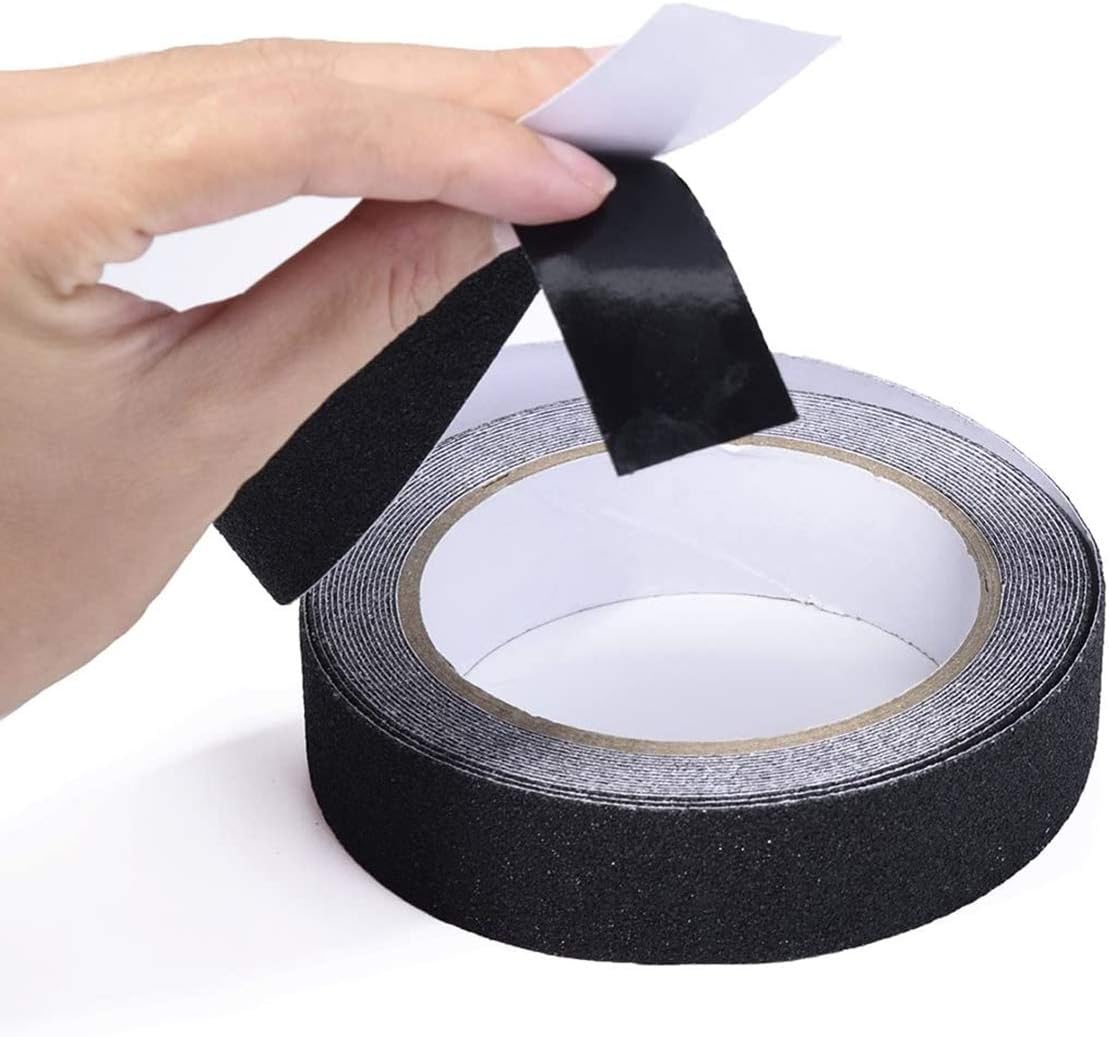 ONTWIE Anti Slip Tape 33ft x 1in, Safety Track Skid Tape Adhesive for Stairs Safety, Tread Step, Indoor, Outdoor (Black) - Image 5