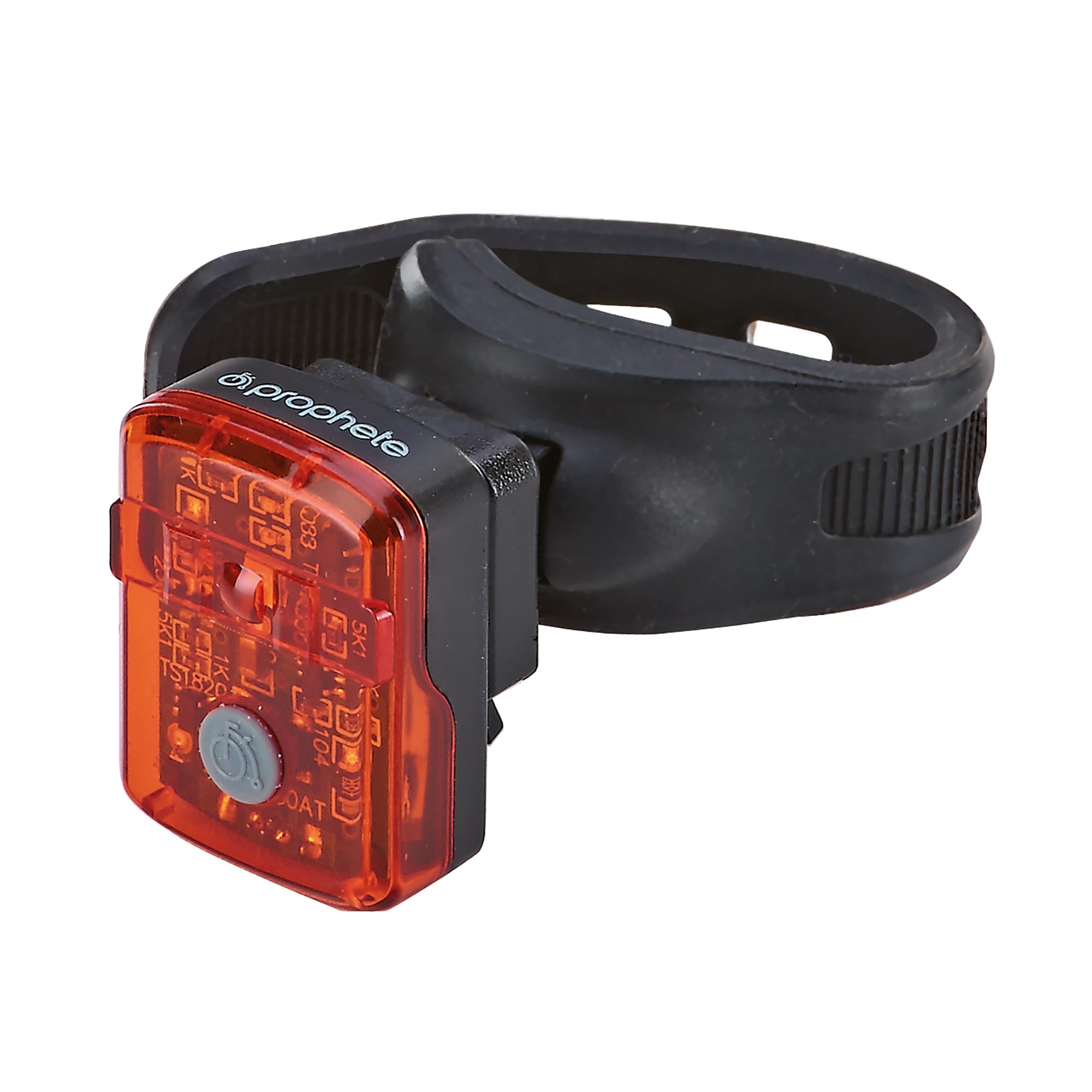 Prophete Uni battery, Lithium Ion Technology, Micro Rear Light with USB Charging Cable For All Bikes Rated LED Rear Light – Black, L