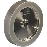 CBN Wheel 8 Inch, CBN Grinding Wheels 8" Diameter, 5/8" Bore, 1.5" Wide, 1" Down the Side, Suitable for Sharpening Woodturning and HSS Tools (80 Grit)