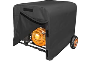 Jorohiker Generator Cover Waterproof,Heavy Duty Thicken 600D Polyester Universal Cover for Portable Generators (Black, 24"L x 18"W x 20"H)