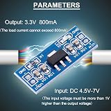 DAOKAI 10PCS 3.3V Voltage Regulator Module Step-Down DC 4.75-12V to 3.3V Power view 2