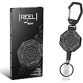 The Ultimate Retractable ID & Keychain Carabiner – Big Clip, 32” Steel Cord, Unbeatable Durability - Perfect for Office, School, Hospital, Construction, Recreation, 8oz, 1 Pack
