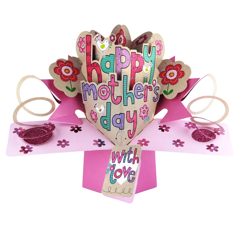 Happy Mother's Day Pop-Up Greeting Card Second Nature 3D Pop Up Mothers Cards
