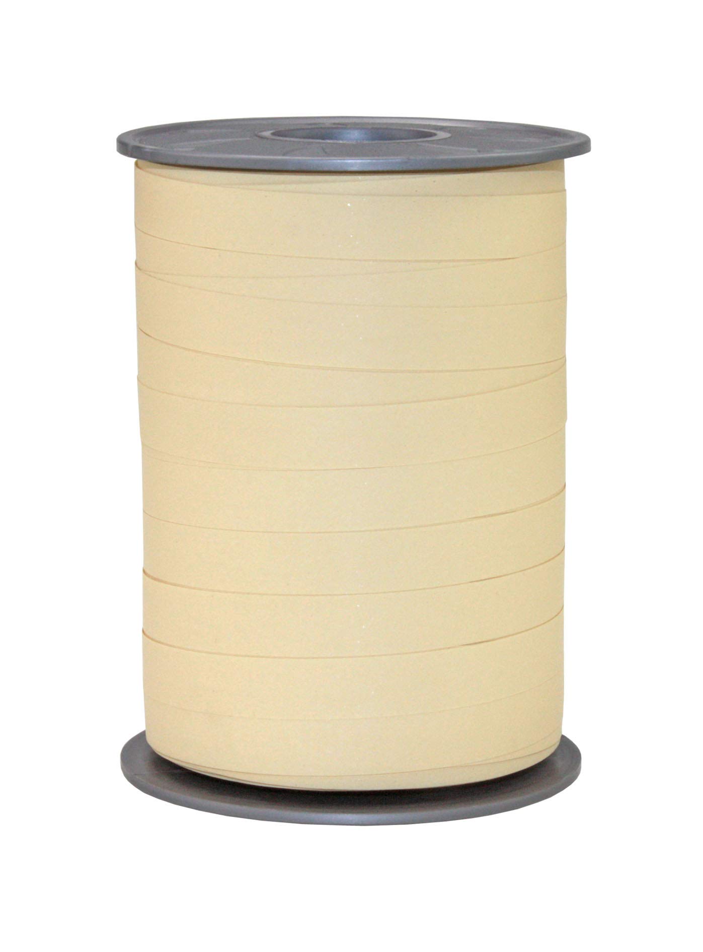 PRÄSENT - Bicolour Curling Ribbon Cream-White 10 mm width, 200 m length