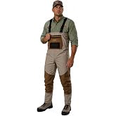 Caddis Men's Attractive 2-Tone Tauped Deluxe Breathable Stocking Foot Wader