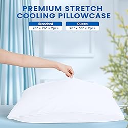 Cooling Pillow Cases 2 Pack, Q-Max 0.4 Cooling