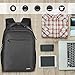 Business Laptop Backpack, PRASACCO 15.6 inch Waterproof Computer Bag Travel Anti Thief College School Backpacks for Women and Men - Black