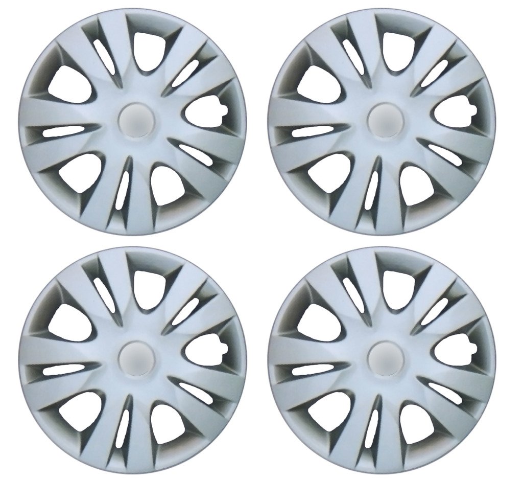 Autopearl Premium Quality Car Full Caps Silver 14Inches Wheel Cover For Maruti Suzuki Swift