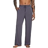 WiWi Viscose from Bamboo Mens Pajama Pants Soft Lounge Bottoms Sweatpants Sleep Pant Drawstring with Pockets S-XXL