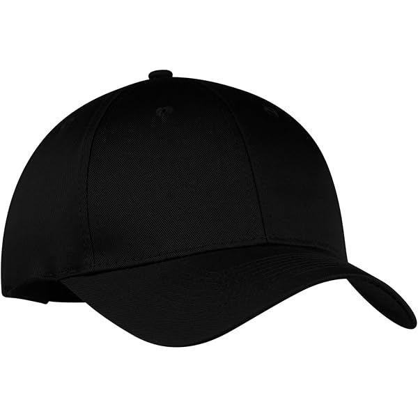 Port & Company - Six-Panel Twill Cap. - Black - OSFA at Amazon