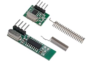 433MHz Superheterodyne RF Receiver Transmitter Module Wireless Remote Control for Ask OOK Demodulation, High Sensitivity -108