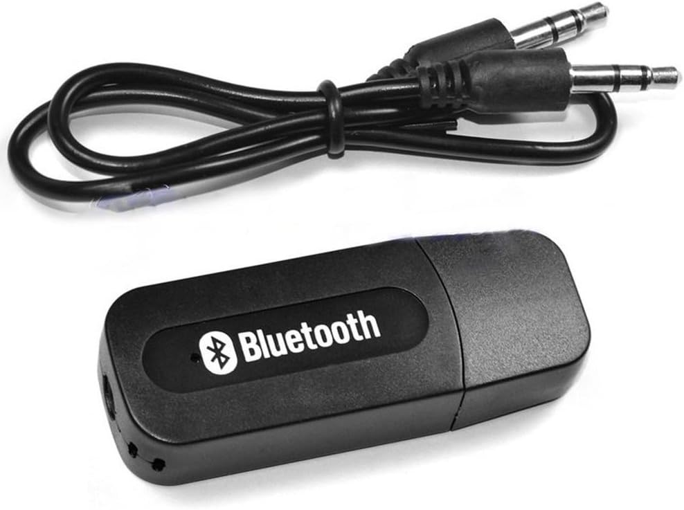 Teconica Bluetooth Stereo Adapter Audio Receiver 3.5Mm Music Wireless HiFi Dongle Transmitter USB Mp3 Speaker Car Compatible with All Android and iOS Devices (Assorted Colour)