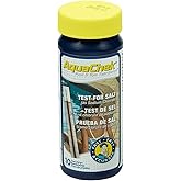 AquaChek Salt Test Strip Titrators for Pools - Salt Water Pool Test Strips for Sodium Chloride - Quick and Accurate Results - Professional Water Quality Testing Kit (10 Strips)