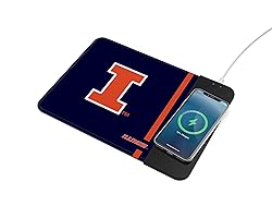 SOAR NCAA Wireless Charging Mouse Pad, Illinois