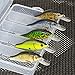 FOVONON Crankbaits Set Lure Fishing Hard Baits Swimbaits Boat Ocean Topwater Lures Kit Fishing Tackle Minnow Vib Set for Trout Bass Perch Fishing Lures with Box