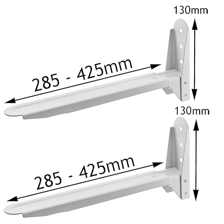 Spares2go extensible y ajustable blanco soporte soportes para ...