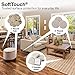 SoftTouch 80 Piece Pack in Linen, Self-Stick Heavy Duty Furniture Felt Pads in Two Sizes for Tables and Chairs. Protect your Hardwood Floors & Tile from Scratches.