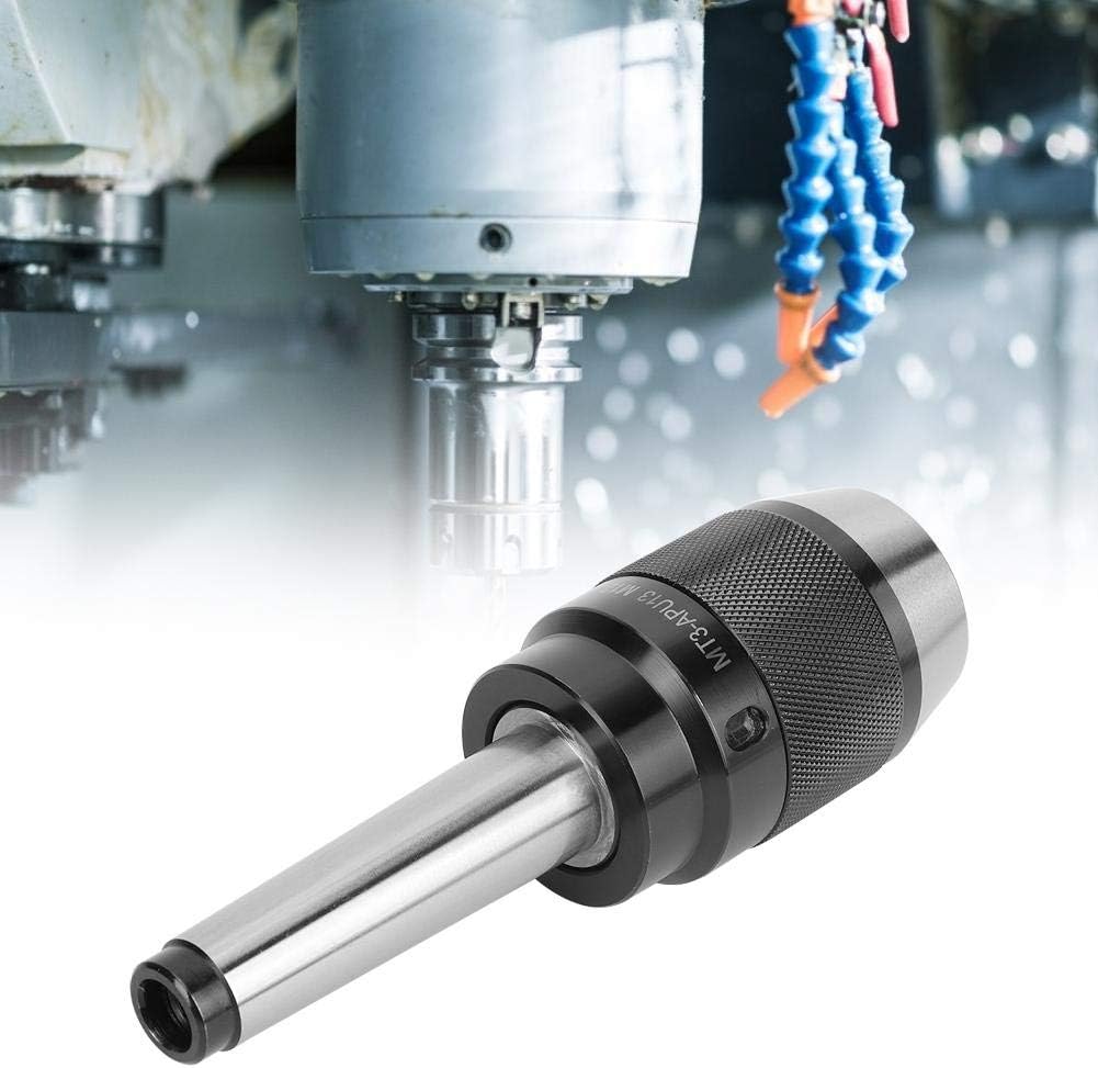 Hyuduo MT3-APU13-M12 Keyless Drill Chuck for Drill Press and Milling Machine Compatible with MT3 Taper & M12 Thread - Image 3
