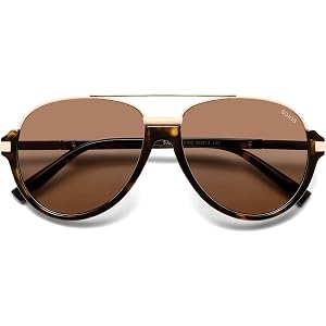SOJOS Retro Oversized Polarized Aviator Sunglasses Women Men SJ2681 | Unisex Big design UV400 protection lenses driving outdo