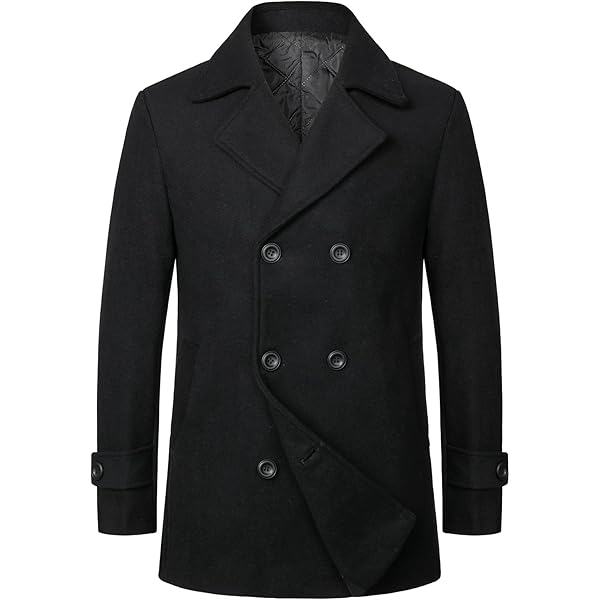 Amazon Mens Navy Raincoat Slim Fit Peacoat Men's Mil-Tec US Navy