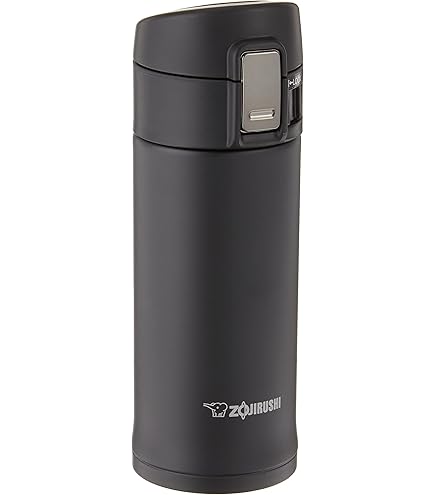 Zojirushi Mug Isolato In Acciaio Inox 20 Oz – Sottovuoto, Chiusura A Linguetta Con Blocco, Rivestimento Antiaderente – Nero Opaco