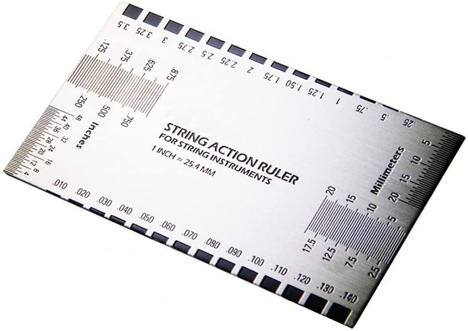 String Action Gauge Ruler, Guitar Height Gauge Set