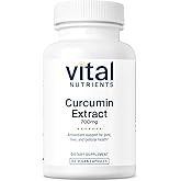 Vital Nutrients Curcumin Extract 700mg - Vegan Curcumin Supplements with Black Pepper Extract - Antioxidant Support for Joint, Liver, and Cellular Health* - Gluten, Dairy, Soy Free - 60 Capsules