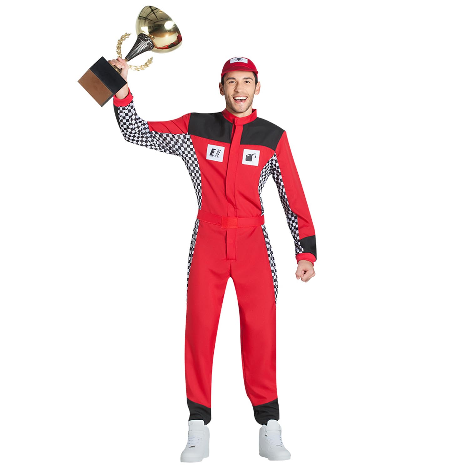 Boland - Racer Costume, 3 Pieces, Fancy Dress Costume for Theme Party, Halloween or Carnival, Car Racing
