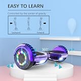 RCB 6.5 inch Hoverboards Bluetooth Speaker LED Lights Kids Adults view 2