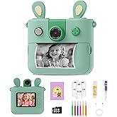 ORGSTA Kids Instant Print Camera for Boys and Girls 1080P HD Toddler Digital Camera with 3 Rolls Print Paper&32G Card, Christmas Birthday Gift Toys for Age 3-16 Kids Portable Travel Digital Camera Toy