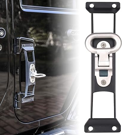 Amazon Dduoo Jk ドアヒンジステップ メタル折りたたみドアヒンジフットペグ ルーフトップドアステップ Jeep Wrangler Jk Unlimited Jk Jku 07 17 1個 ブラック サイドステップ 車 バイク