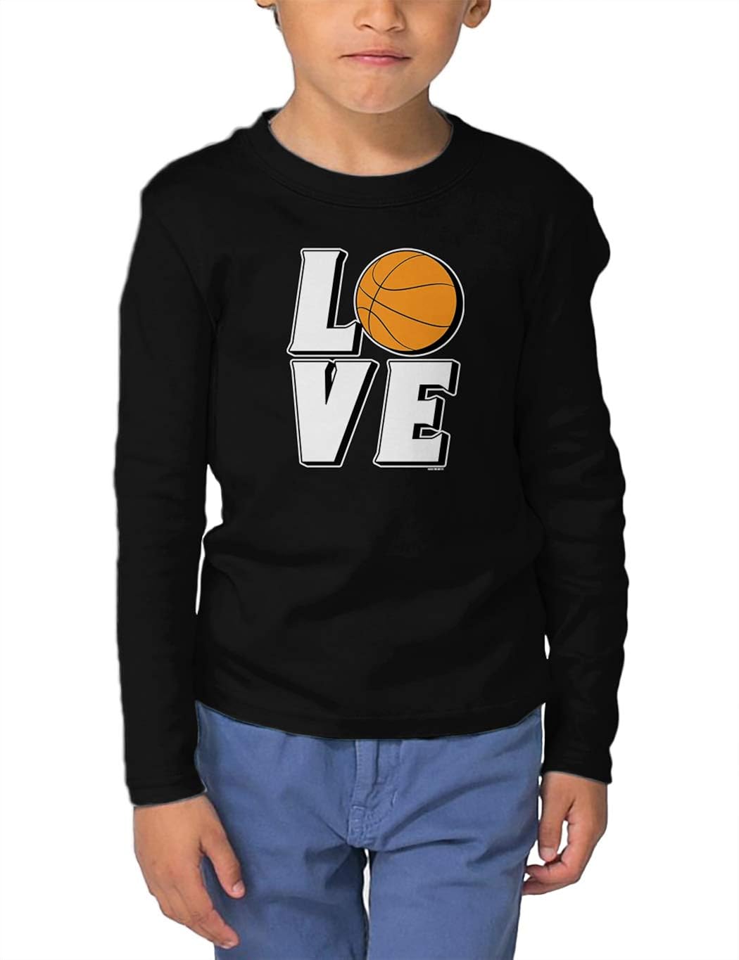 - Sports Toddler Long Basketball Hoops Shirt Sleeve Love Jersey Cotton