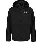Under Armour boys Sim Softshell Hooded Jacket, Full Zipper Closure, Lightweight & Water-resistant