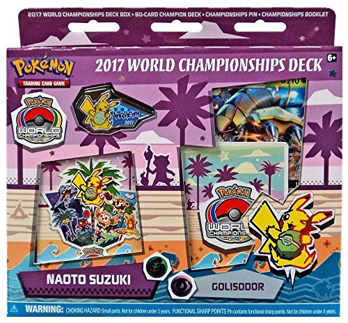 Pokemon TCG: Naoto Suzuki 2017 World Championship Deck Golisopod-GX Golisodor Deck Includes Full 60 Card Championship Deck, 2017 World Championship Booklet, Collector's Pin & Deck Box