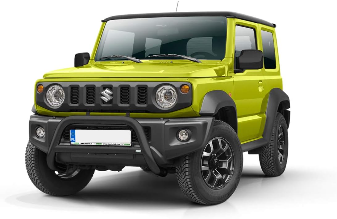 Front Protection Bar for Suzuki Jimny with Cross Bars in Black 2018 Onwards