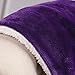 Bedsure Sherpa Fleece Throw Blanket Twin Size for Couch - Thick and Warm, Soft Fuzzy Plush Twin Blanket for Winter, Purple, 60x80 Inches