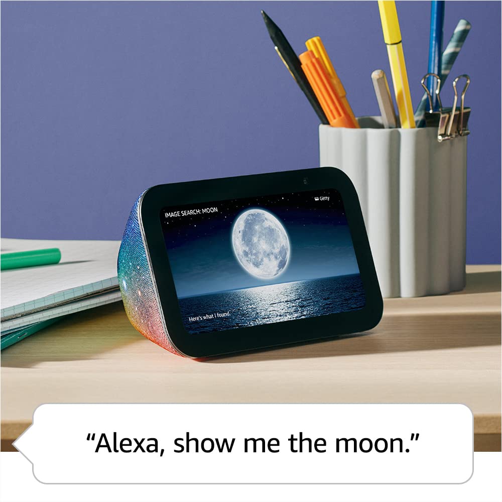 Amazon Echo Show 5 Kids (newest model), Designed for kids, with Alexa+ Early Access, parental controls, Includes 1 year of Amazon Kids+, Galaxy