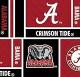 UNIVERSITY OF ALABAMA COTTON FABRIC-100% COTTON -ALABAMA FABRIC SOLD BY THE YARD-ALABAMA HERRINGBONE COLLEGE COTTON FABRIC BY SYKEL