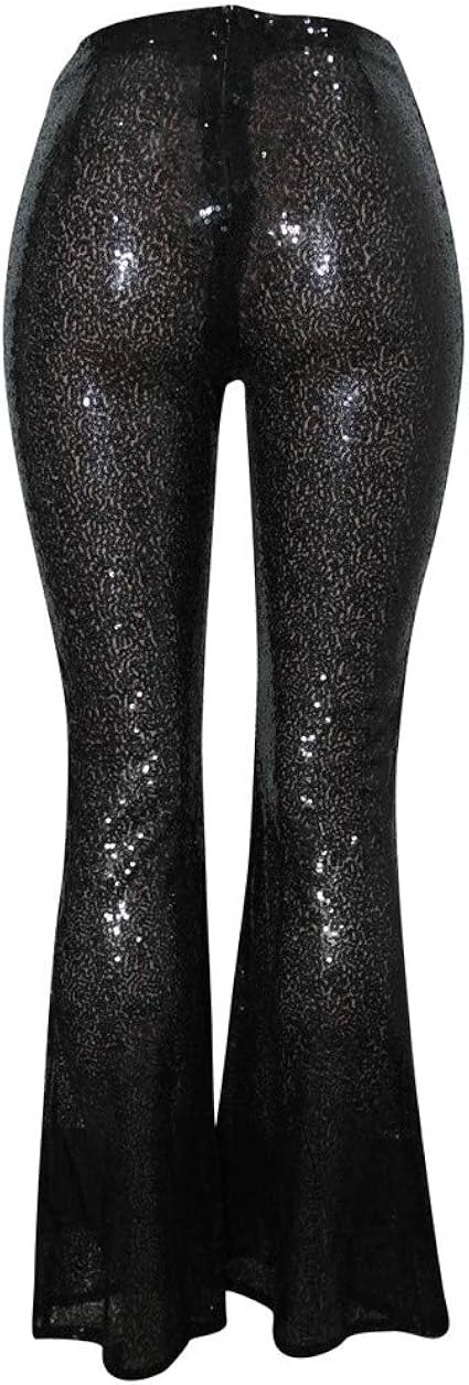 glitter flared pants met top
