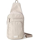 Reebok Unisex Crossbody Sling Bags – Compact Convertible Strap Cross Body Bag Travel Sling Bag - Gym & Travel Essential, Size One Size, Cosmos Stucco