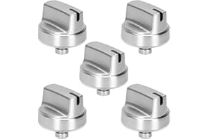PUZAU WB03X29354 Stove Knob (5PCS), WB03X29354 for GE Stove Knobs Replacement 4585908 AP6327766 PS12296156, for GE WB03X29354 Burner Knob, Fits Models PGP7030SL1SS PGP7036SL1SS PGP9036SL1SS